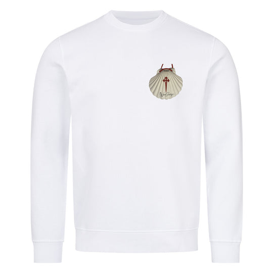 *Pilgermuschel* - Unisex Sweatshirt aus Biobaumwolle Weiß