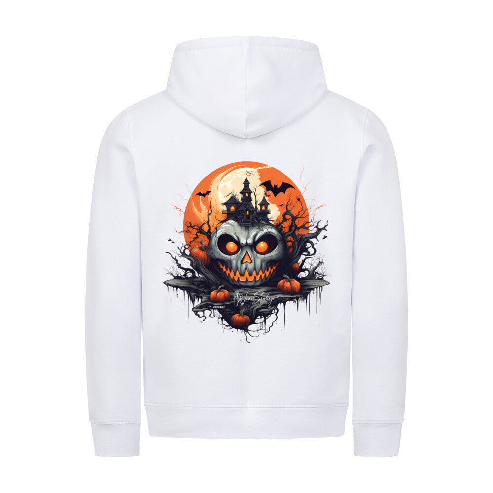 halloween_geisterschloss-herren-hoodie-weiss