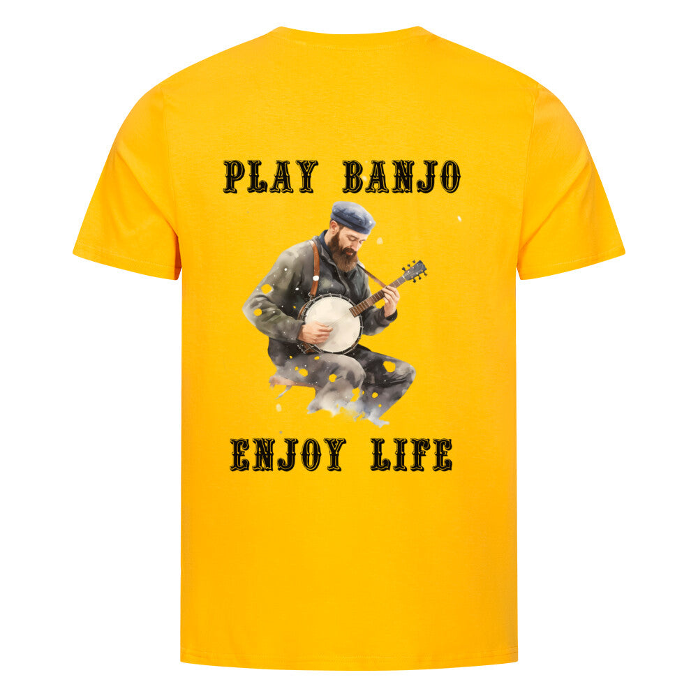 play_banjo-herren-t-shirt-gelb-back