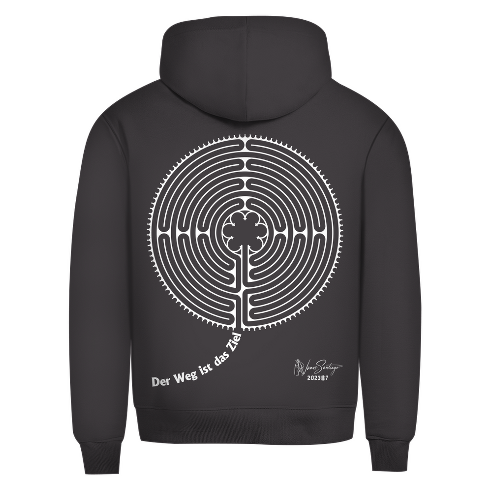 Der Weg ist das Ziel – Herren Hoodie aus Bio-Baumwolle