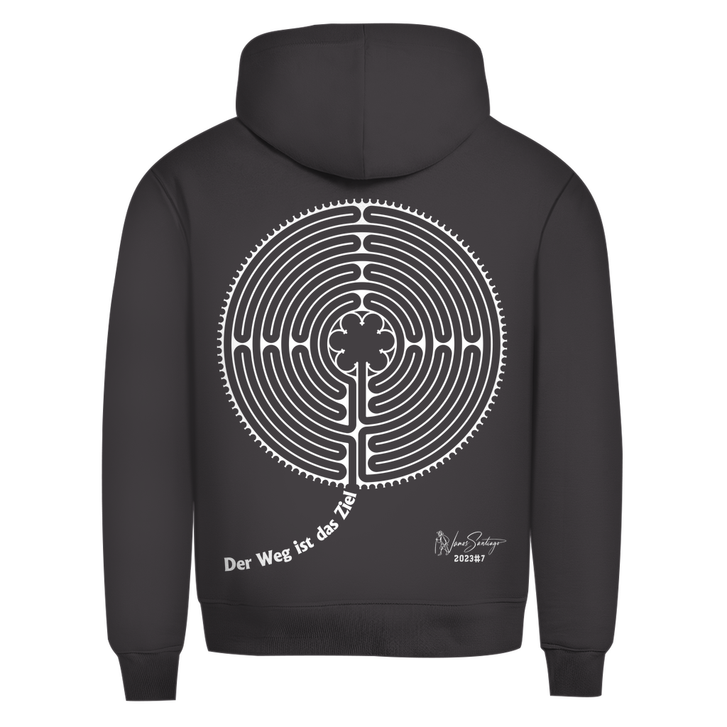 Der Weg ist das Ziel – Herren Hoodie aus Bio-Baumwolle