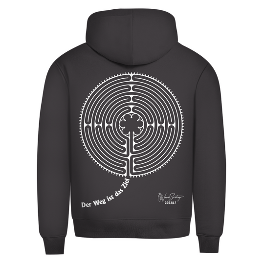 Der Weg ist das Ziel – Herren Hoodie aus Bio-Baumwolle