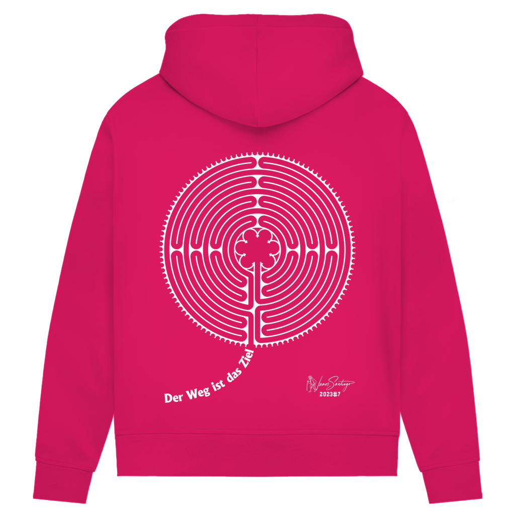 Der Weg ist das Ziel - Damen Hoodie aus Bio-Baumwolle