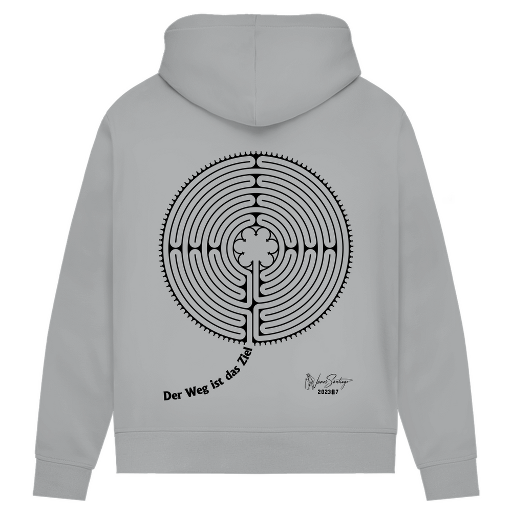 Der Weg ist das Ziel - Damen Hoodie aus Bio-Baumwolle