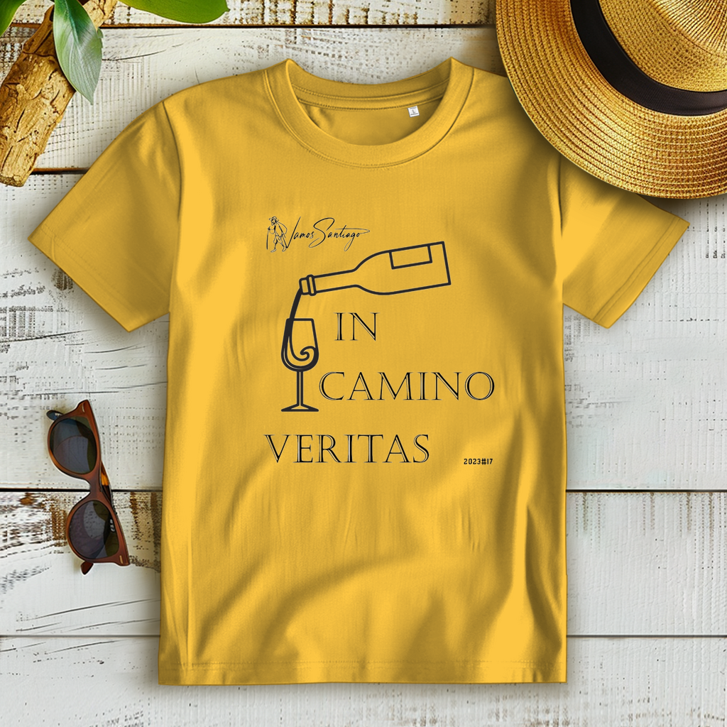 In Camino Veritas – Damen T-Shirt aus Bio-Baumwolle