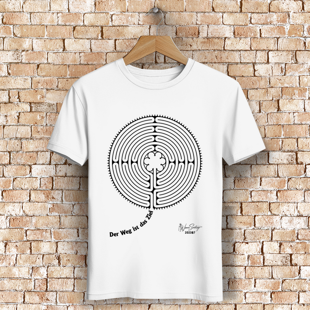 Der Weg ist das Ziel – Herren T-Shirt aus Bio-Baumwolle