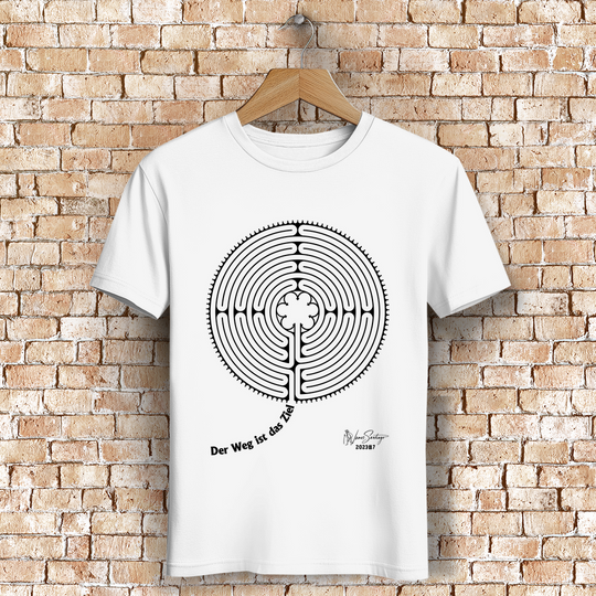 Der Weg ist das Ziel – Herren T-Shirt aus Bio-Baumwolle