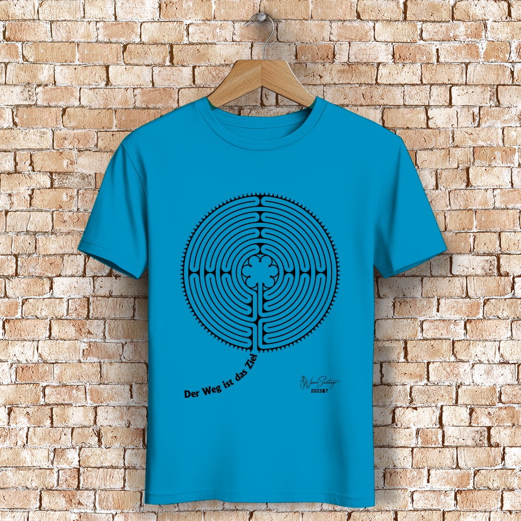 Der Weg ist das Ziel – Herren T-Shirt aus Bio-Baumwolle