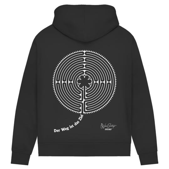 Der Weg ist das Ziel - Damen Hoodie aus Bio-Baumwolle