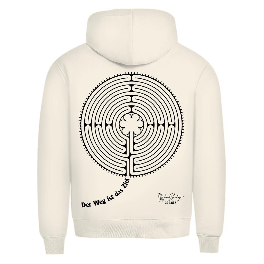 Der Weg ist das Ziel – Herren Hoodie aus Bio-Baumwolle