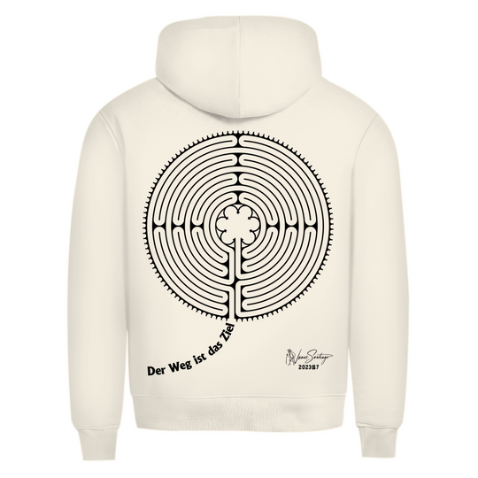 Der Weg ist das Ziel – Herren Hoodie aus Bio-Baumwolle