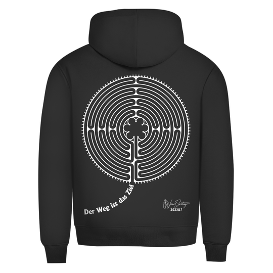 Der Weg ist das Ziel – Herren Hoodie aus Bio-Baumwolle