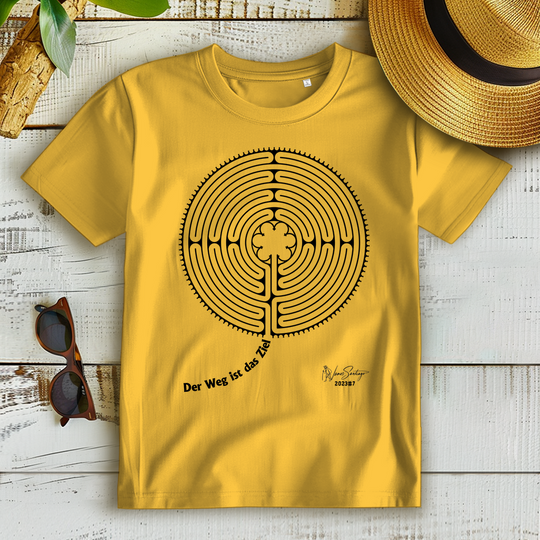 Der Weg ist das Ziel – Damen T-Shirt aus Bio-Baumwolle