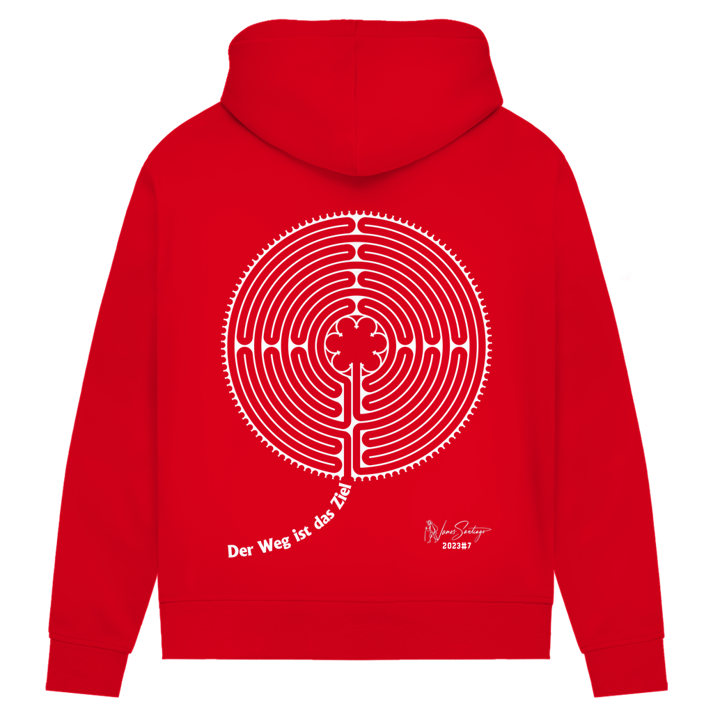 Der Weg ist das Ziel - Damen Hoodie aus Bio-Baumwolle