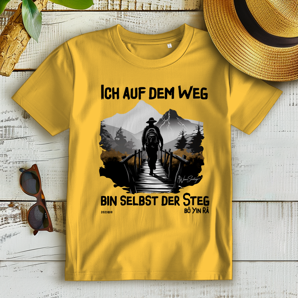 Ich auf dem Weg – Damen T-Shirt aus Bio-Baumwolle