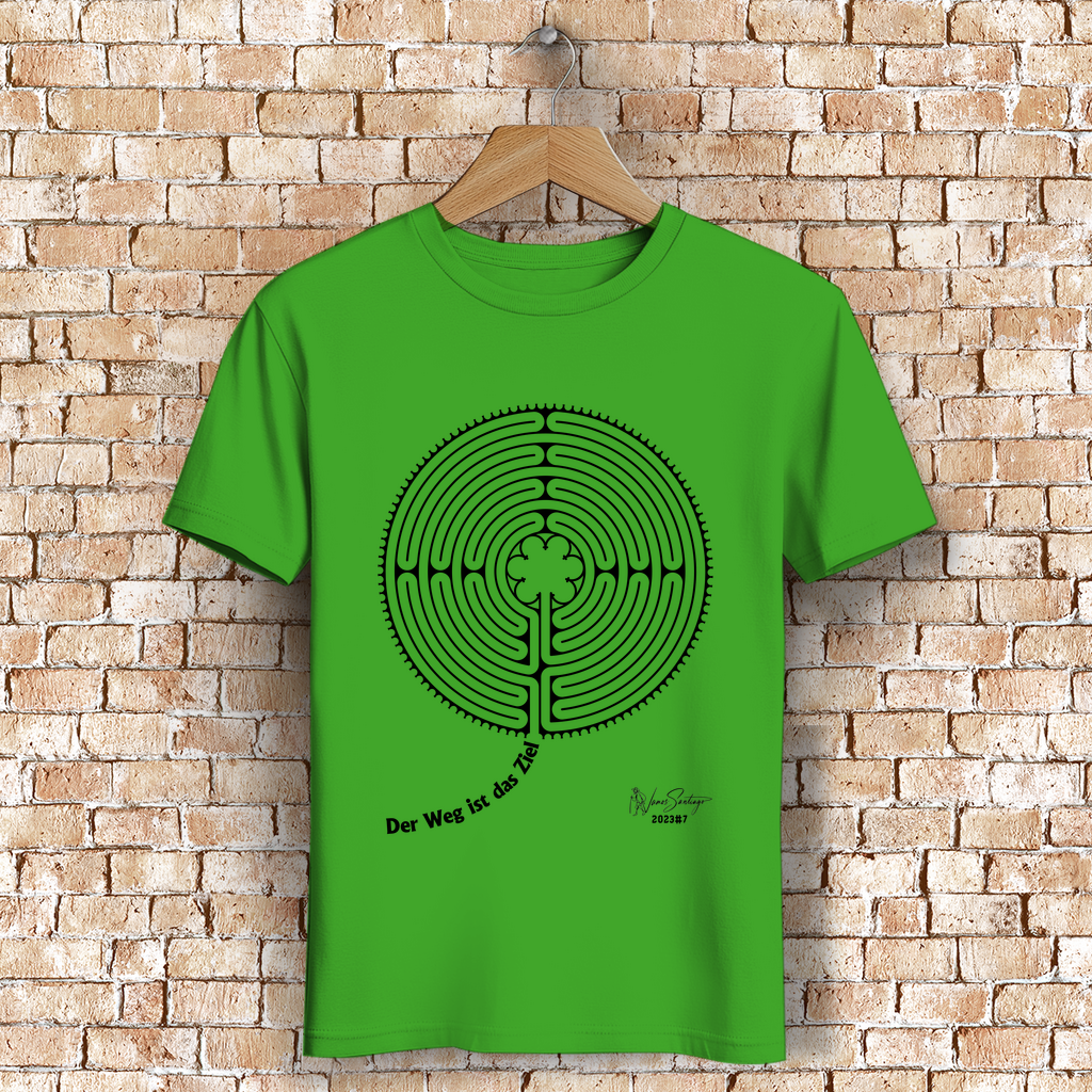 Der Weg ist das Ziel – Herren T-Shirt aus Bio-Baumwolle