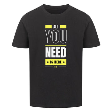 *All you need is here* - Kinder T-Shirt aus Biobaumwolle