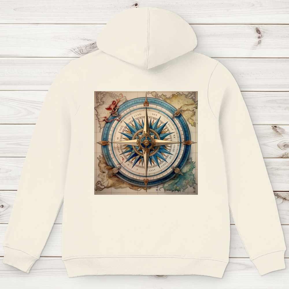 Windrose – Herren Hoodie aus Bio-Baumwolle