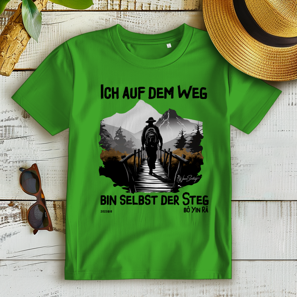 Ich auf dem Weg – Damen T-Shirt aus Bio-Baumwolle