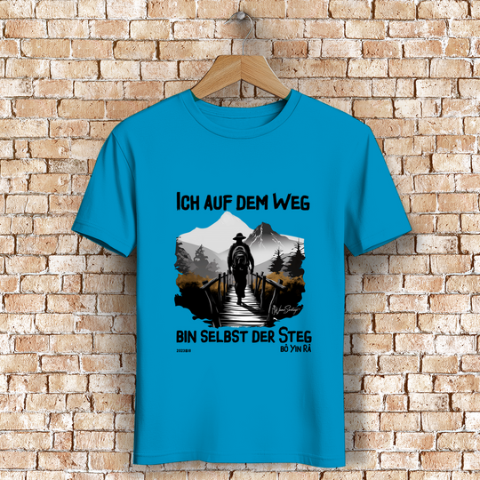 Ich auf dem Weg schwarz – Herren T-Shirt aus Bio-Baumwolle
