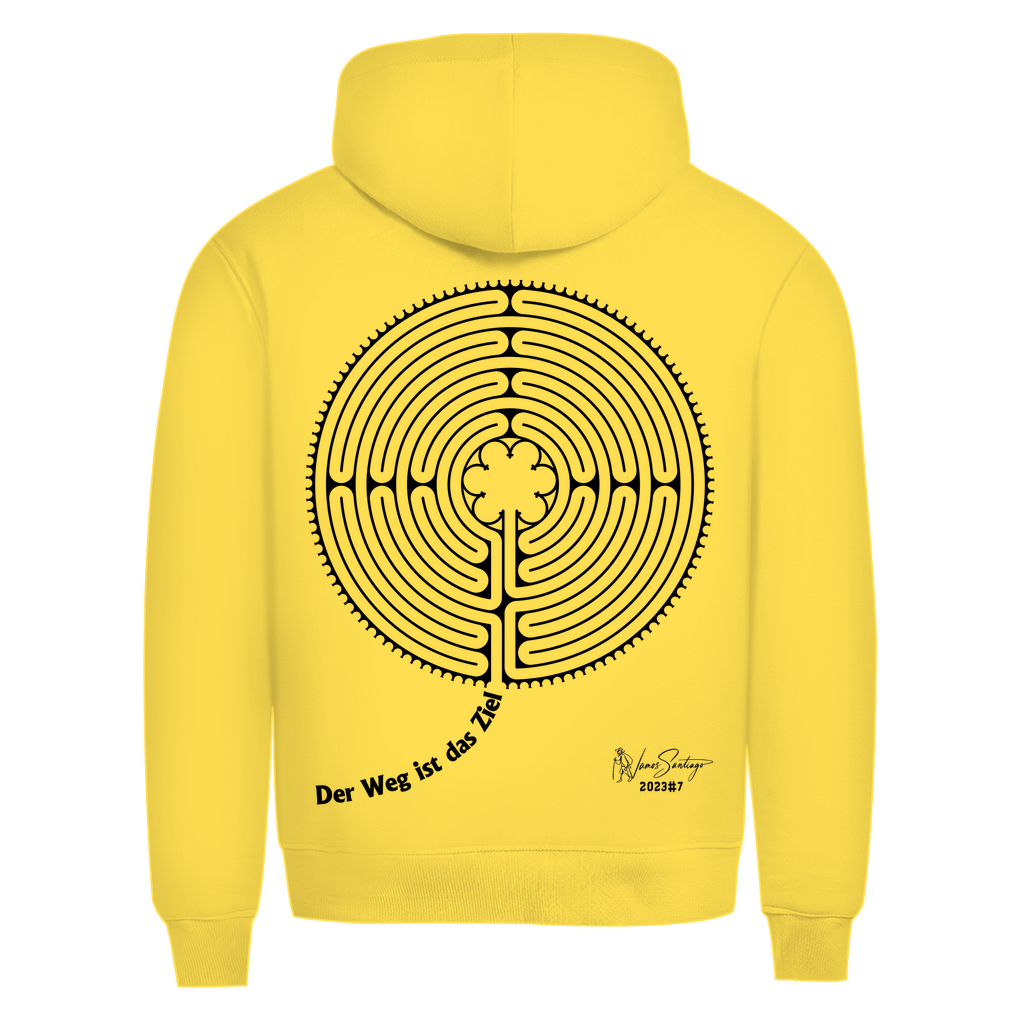 Der Weg ist das Ziel – Herren Hoodie aus Bio-Baumwolle