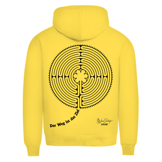 Der Weg ist das Ziel – Herren Hoodie aus Bio-Baumwolle