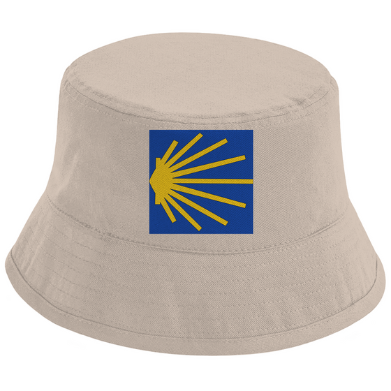 Jakobsweg Logo – Bucket Hat aus Bio-Baumwolle