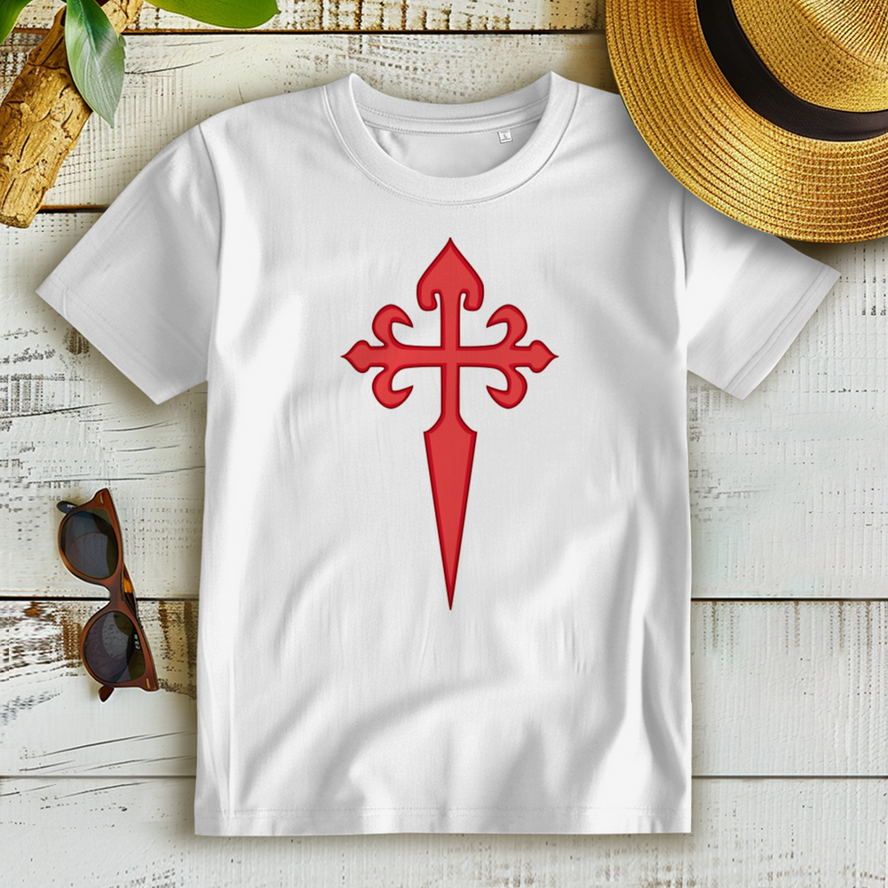 Jakobskreuz – Damen T-Shirt aus Bio-Baumwolle