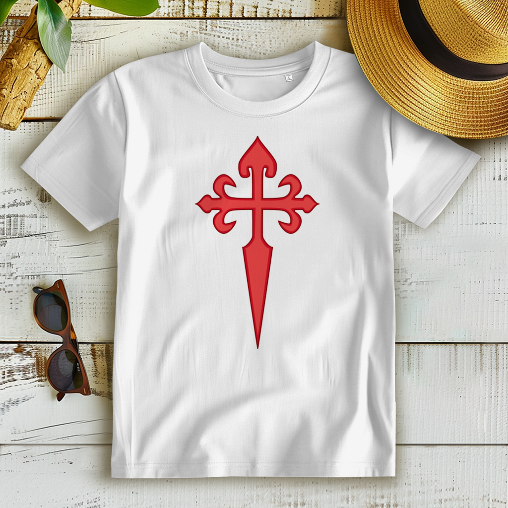 Jakobskreuz – Damen T-Shirt aus Bio-Baumwolle