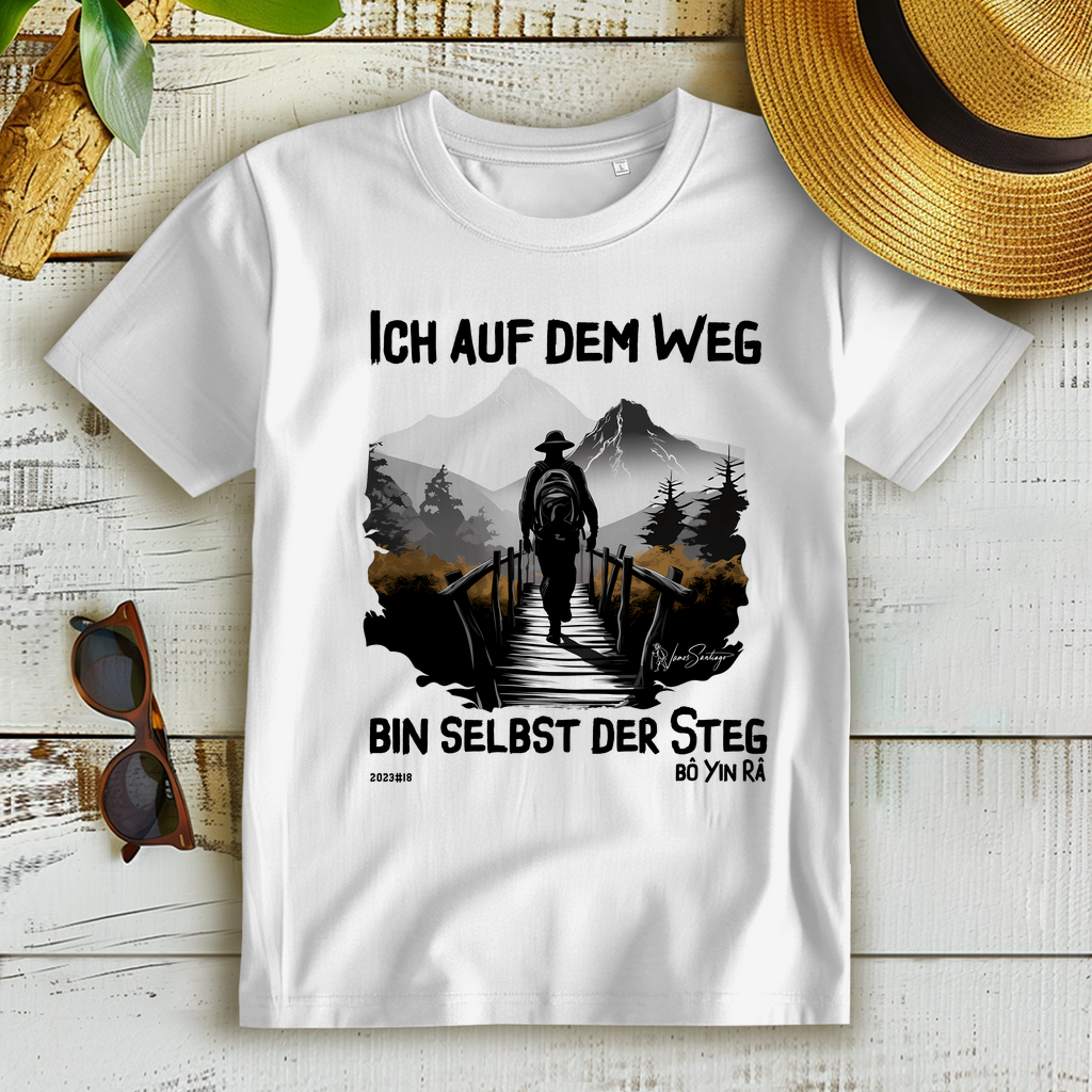 Ich auf dem Weg – Damen T-Shirt aus Bio-Baumwolle