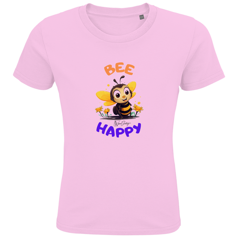Bee Happy – Kinder T-Shirt aus Bio-Baumwolle