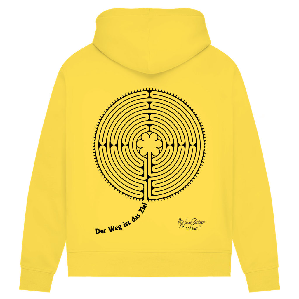 Der Weg ist das Ziel - Damen Hoodie aus Bio-Baumwolle