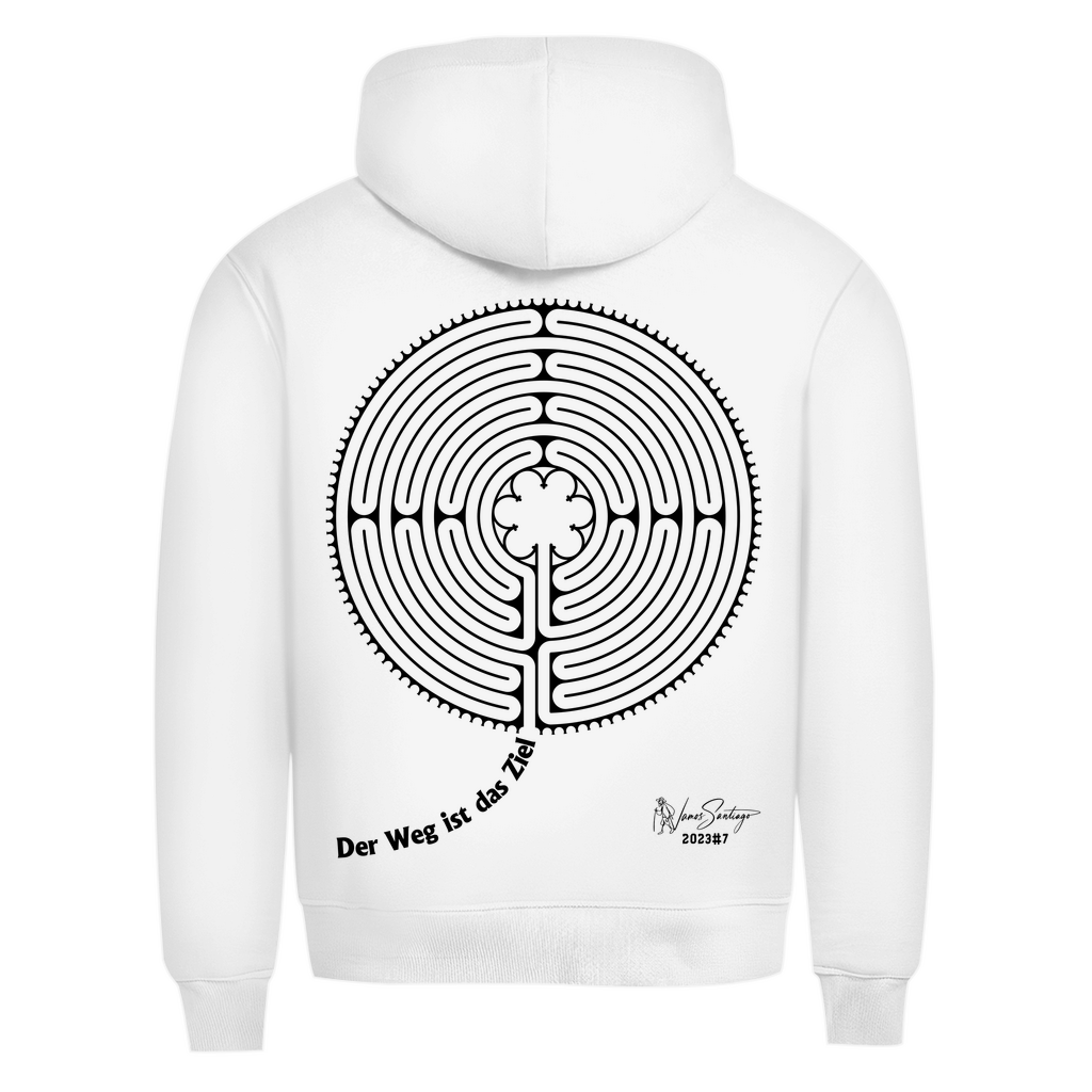 Der Weg ist das Ziel – Herren Hoodie aus Bio-Baumwolle