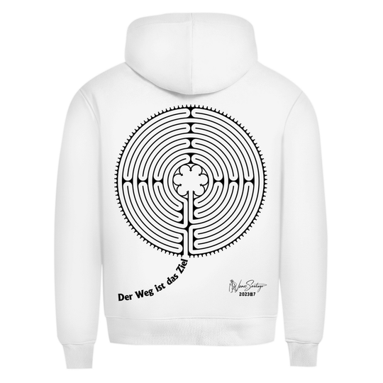Der Weg ist das Ziel – Herren Hoodie aus Bio-Baumwolle