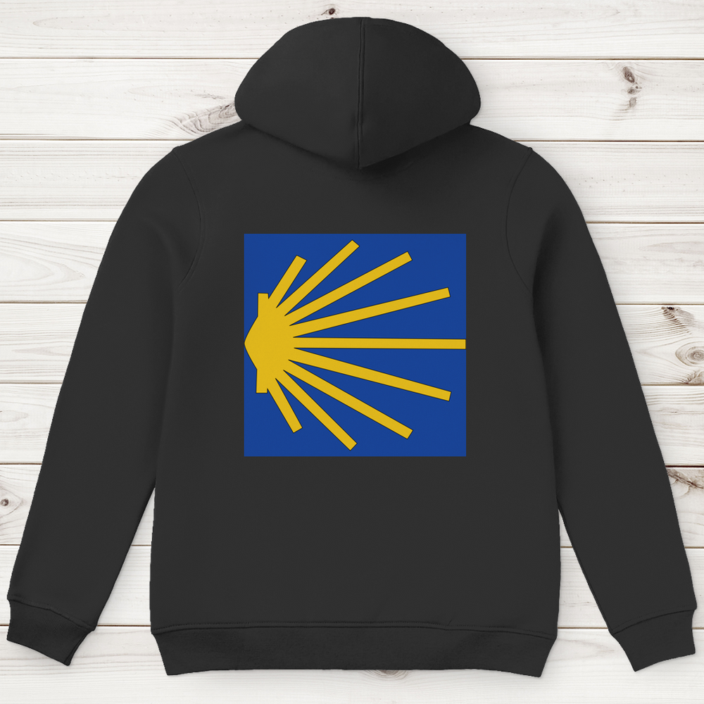 Jakobsweg Logo – Herren Hoodie aus Bio-Baumwolle