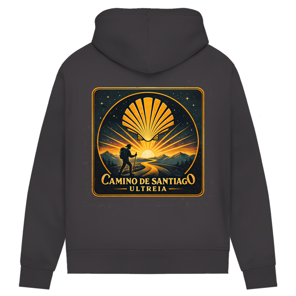 Camino de santiago - Ultreia – Damen Hoodie aus Bio-Baumwolle