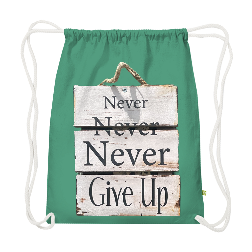 Never give up – Der Camino Gym Bag