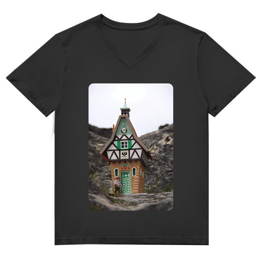 Rathaus Braighausen – Herren V-Neck T-Shirt aus Bio-Baumwolle