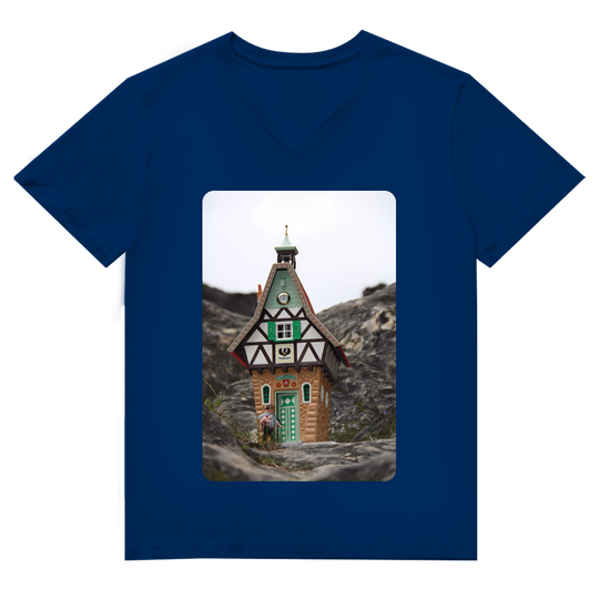 Rathaus Braighausen – Herren V-Neck T-Shirt aus Bio-Baumwolle