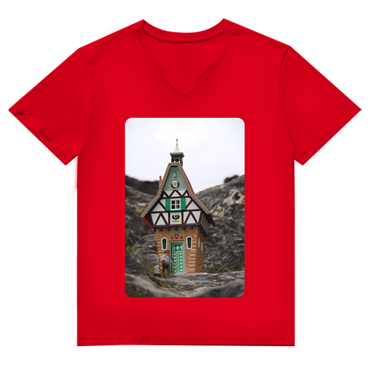 Rathaus Braighausen – Herren V-Neck T-Shirt aus Bio-Baumwolle