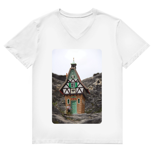 Rathaus Braighausen – Herren V-Neck T-Shirt aus Bio-Baumwolle