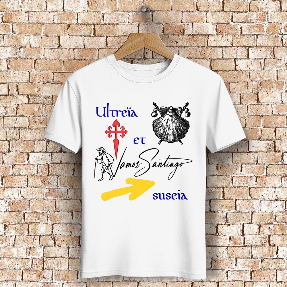 Design Vamos-Santiago – Herren T-Shirt aus Bio-Baumwolle