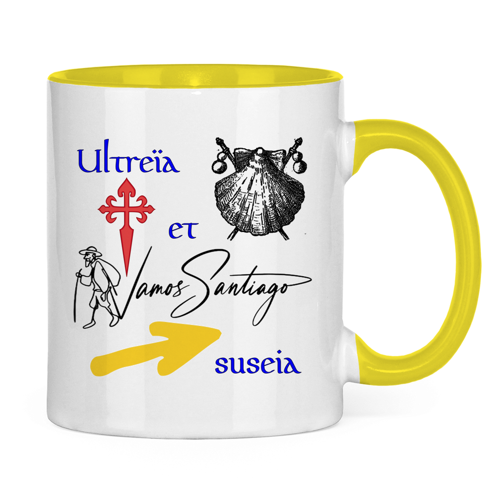 Design Vamos-Santiago – 2-farbiger Kaffeebecher