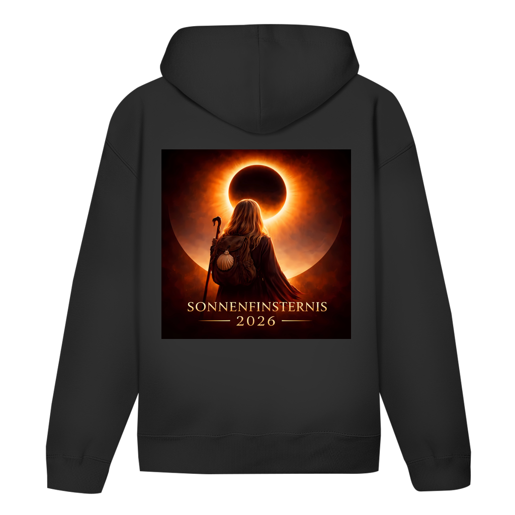 Sonnenfinsternis 2026 ⨝ Der Hoodie für die Pilgerin