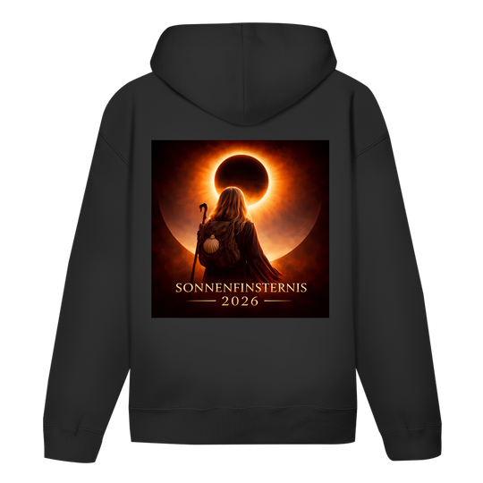Sonnenfinsternis 2026 ⨝ Der Hoodie für die Pilgerin