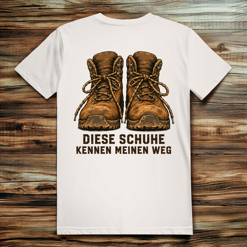 Mein Weg, meine Schuhe ⨝ Pilger-Shirt
