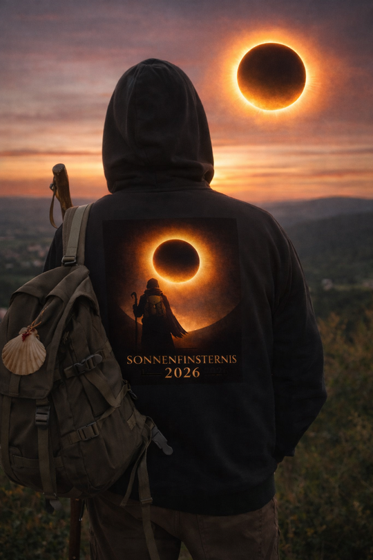 Sonnenfinsternis 2026 ⨝ Der Pilger Hoodie