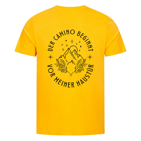 *Der Camino beginnt* - Herren T-Shirt aus Biobaumwolle, branded
