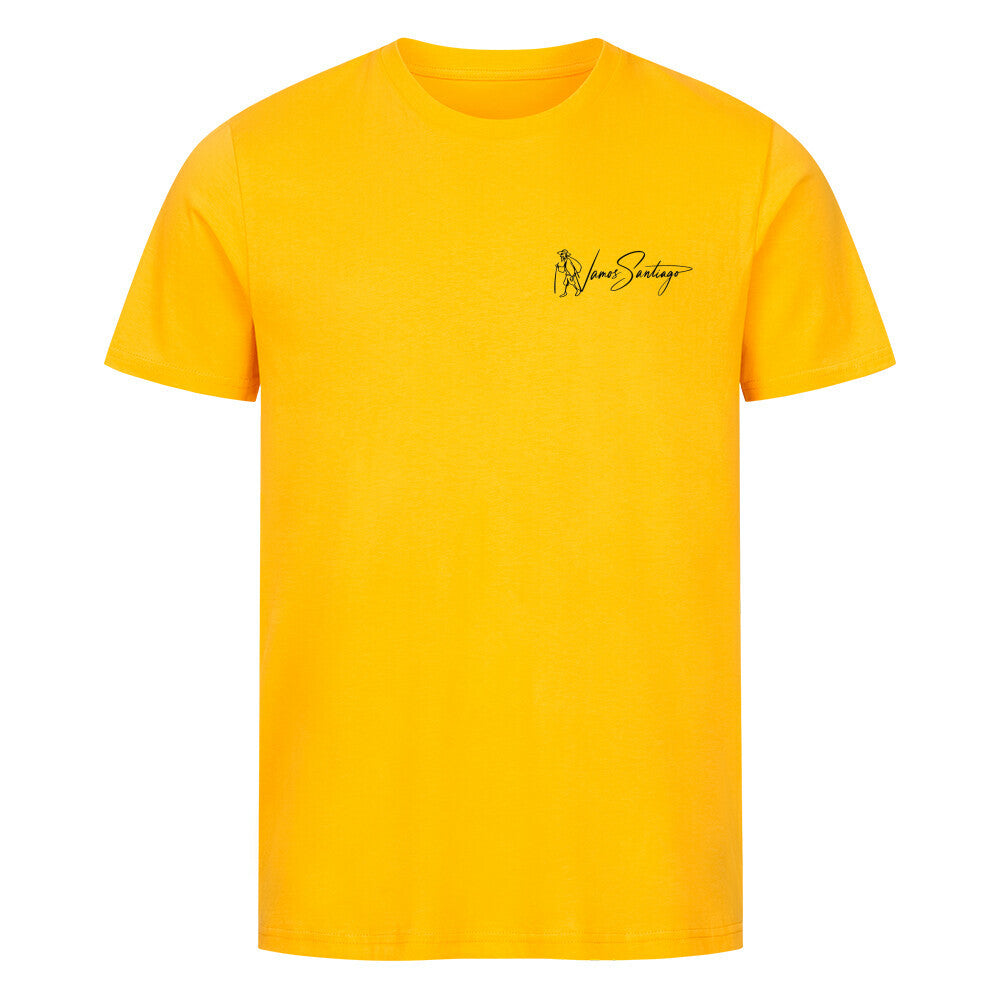 Der_Camino_beginnt_vor_meiner_Haust_r_-_Herren_T-Shirt_-_gelb_-_Vorderseite