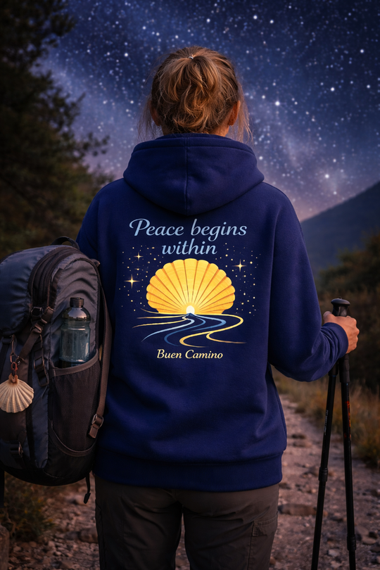 Peace begins within ⨝ Der Camino Hoodie